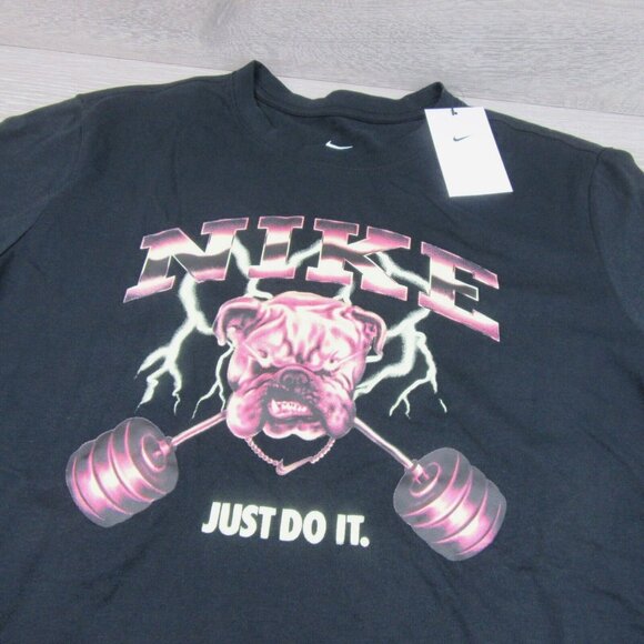 Nike Fitness Graphic T-Shirt Mens Size Large Black TEE NEW - Picture 3 of 11